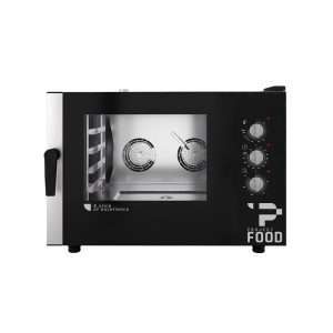 Forno professionale elettrico combinato convezione vapore per 4 teglie EN 60x40 | GN 1/1- comandi meccanici