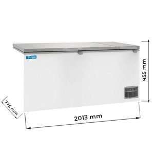 Congelatore a pozzetto con porta cieca temp da -18°C a -24°C - capacità 803 lt