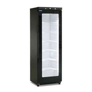 Vetrina espositiva nera statica con anta vetro