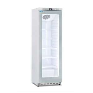 Vetrina espositiva bianca con agitatore