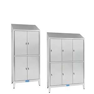 Armadi spogliatoi casellari in acciaio