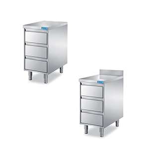 Cassettiere acciaio inox