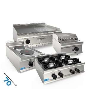 Cottura professionale da banco 60 cm