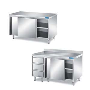 Tavoli armadiati inox