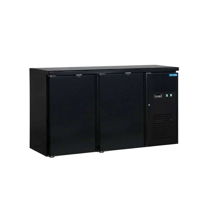 Tavolo refrigerato nero due porte