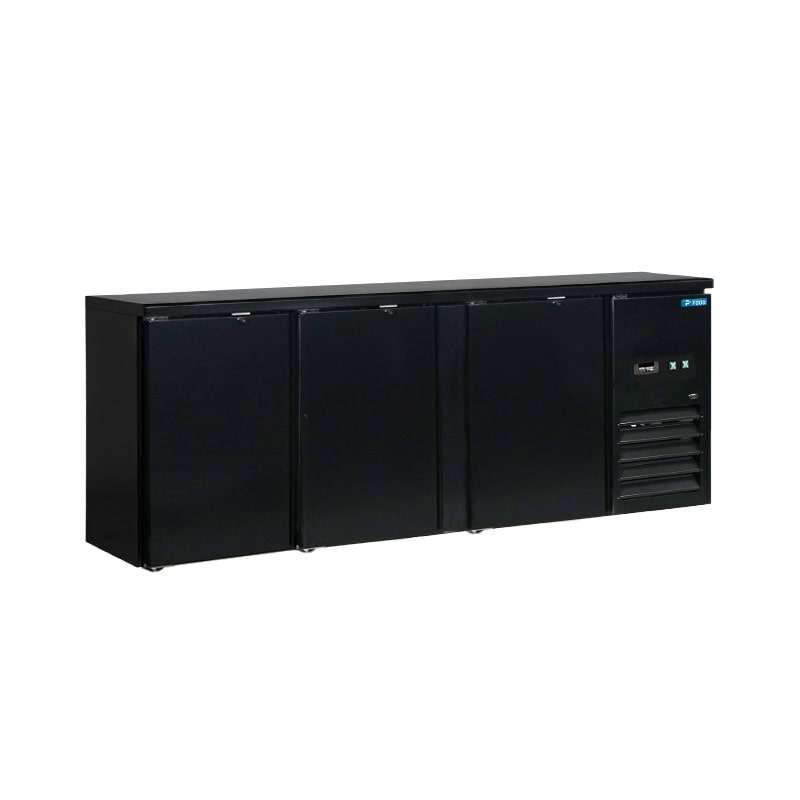 Tavolo refrigerato nero 3 porte