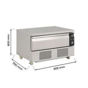 Cassettiera refrigerata a 1 cassetto per 2 vasche GN 1/1 temperatura da +4°C a -21°C – prof. 70 cm