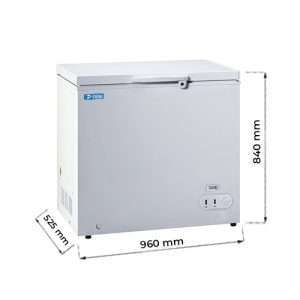 Congelatore a pozzetto con porta cieca temp a -18°C - capacità 190 lt