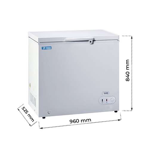 Congelatore a pozzetto con porta cieca temp a -18°C - capacità 190 lt