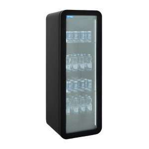 Vetrinetta frigo bibite di design 268 lt black temperatura da 0°C a +20°C