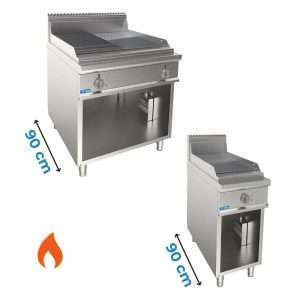 FRYTOP A GAS - LINEA PREMIUM - PROF.90 cm