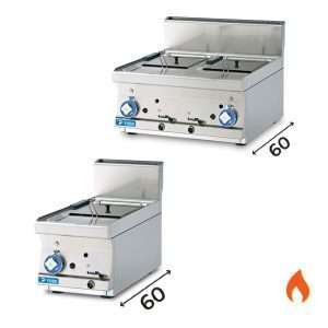 FRIGGITRICE DA BANCO GAS - PROF 60 cm