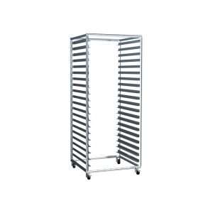 Carrello in acciaio inox per cella โ capacitร nยฐ38 teglie EN 60x40 cm o nยฐ19 teglie EN 60x80 cm