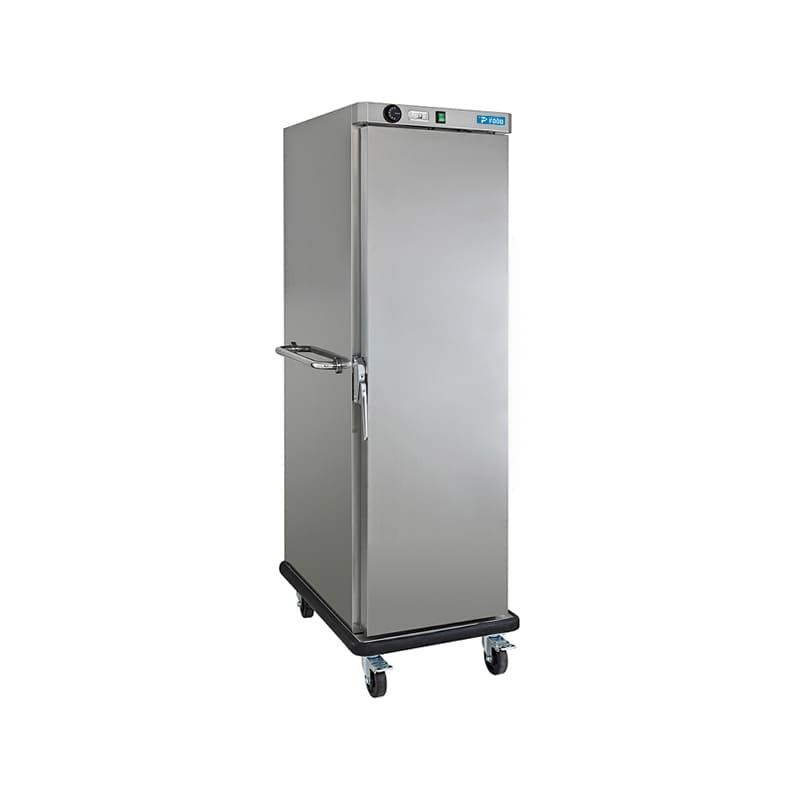 Carrello portateglie in acciaio inox riscaldato da +30°C a +90°C per 20 teglie GN 1/1 – L830xP672xH1776 mm