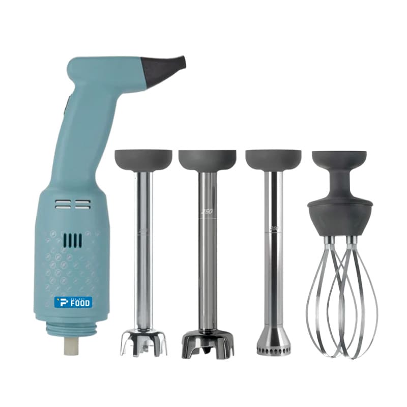 Mixer a immersione 250 watt con variatore, mescolatore 250 mm, omogeneizzatore 250 mm, multifunzione 250 mm, frusta e caraffa graduata