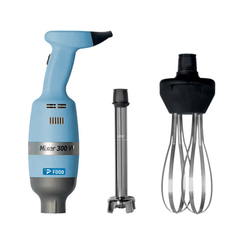 Mixer a immersione 250 watt con variatore, mescolatore 300 mm e frusta 330 mm