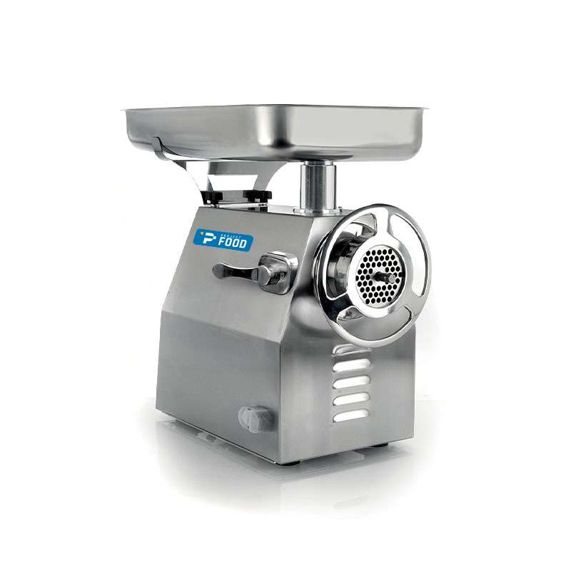 Tritacarne monofase con gruppo di macinazione in acciaio inox